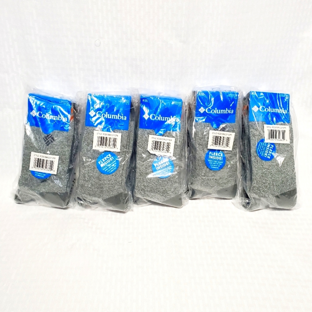 Columbia Men's  Thermal  Fleece  Crew  Socks